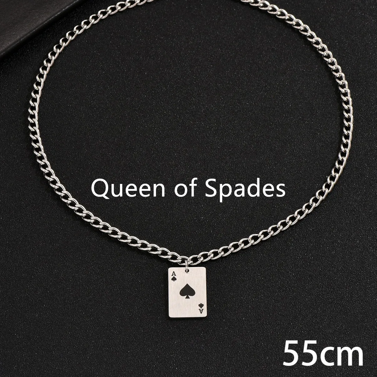 2406190911020326100.webp Creative Stainless Steel Poker Black Peach A Necklace For Men - Image 7