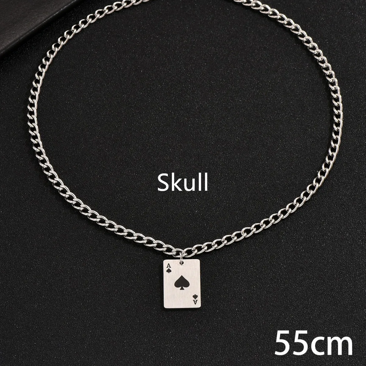 2406190911030326600.webp Creative Stainless Steel Poker Black Peach A Necklace For Men - Image 4