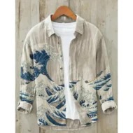 New Casual Printed Hawaiian Shirt Men - Image 4