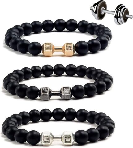 Mens Dumbbell Bracelet - Weights for Gym and Workout