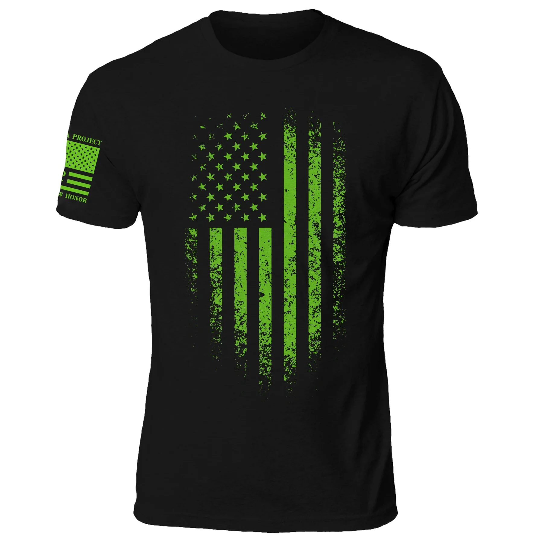 WRD_DistressedFlag_NeonGreen_Men-1.webp Distressed Flag - Image 1
